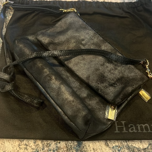 BNWT Hammitt Black Leather Crossbody Bag - Picture 5 of 6